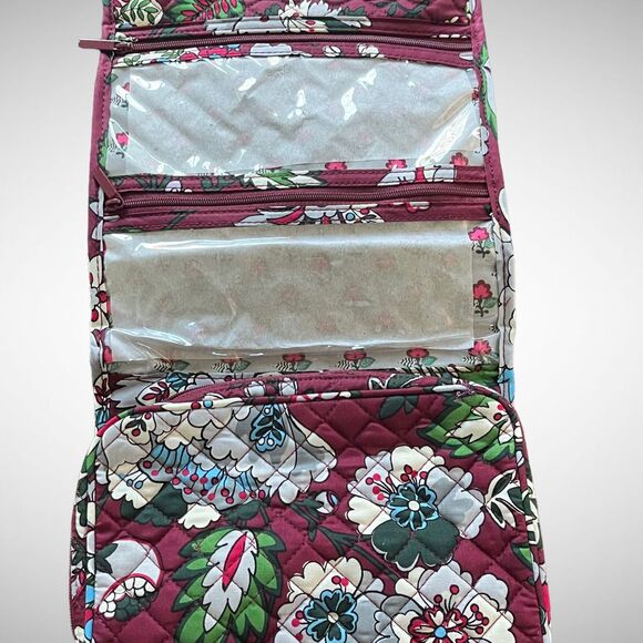 Vera Bradley Bordeaux Blooms Iconic Compact Hanging Organizer New with Tags - Picture 3 of 6
